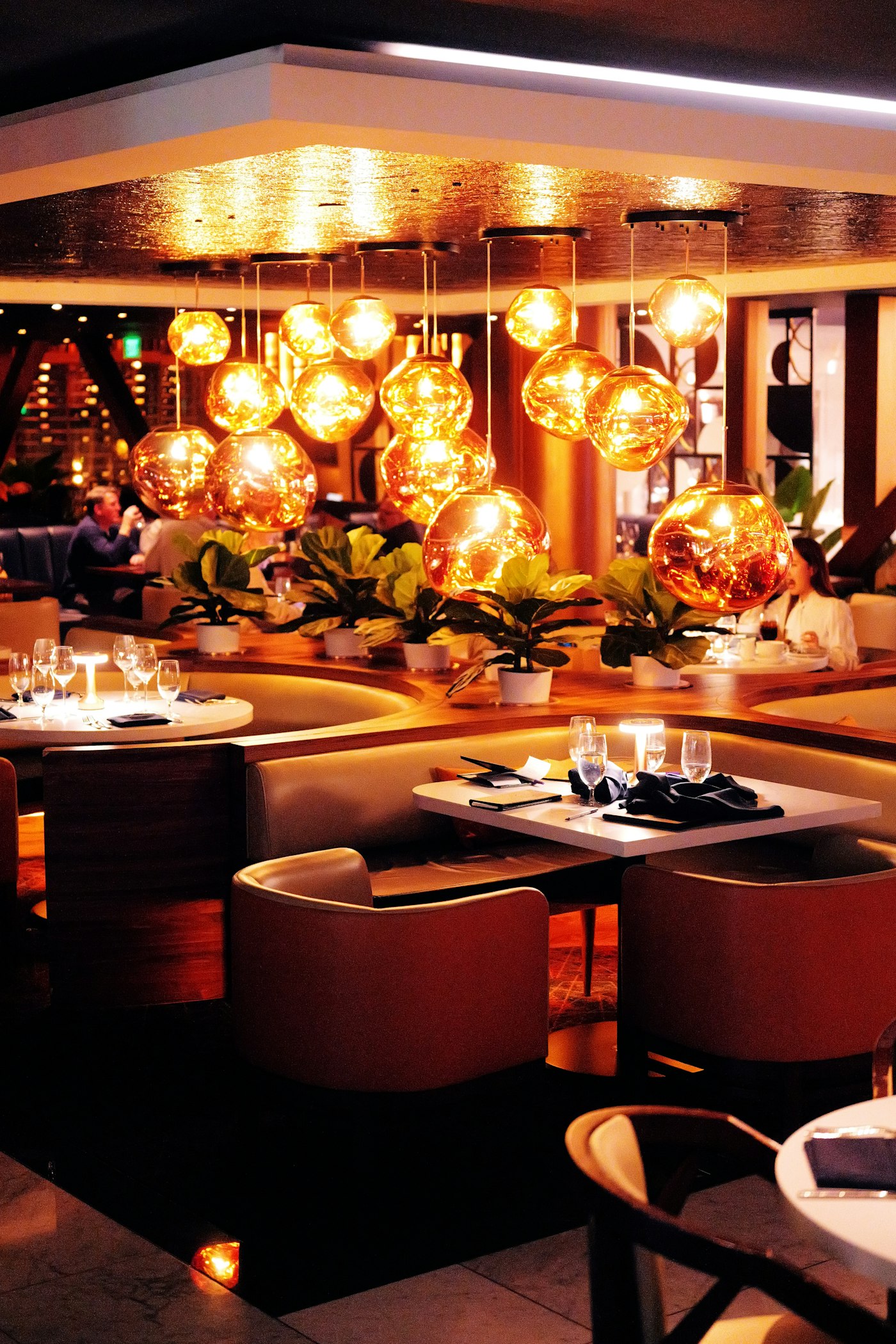 Boutique hotel restaurant dining room